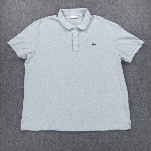 Lacoste Polo Shirt Men's 6 (Measures XL) Short Sleeve Slim Fit Light Blue - Picture 1 of 8